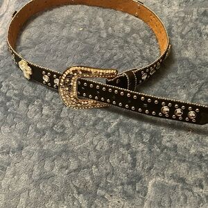 Blazin Roxx Studded Black Belt